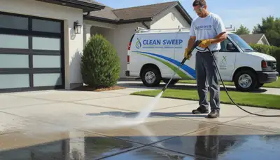 Madison, WI concrete pressure cleaning for driveways, patios, and walkways by Madison Paint Pros