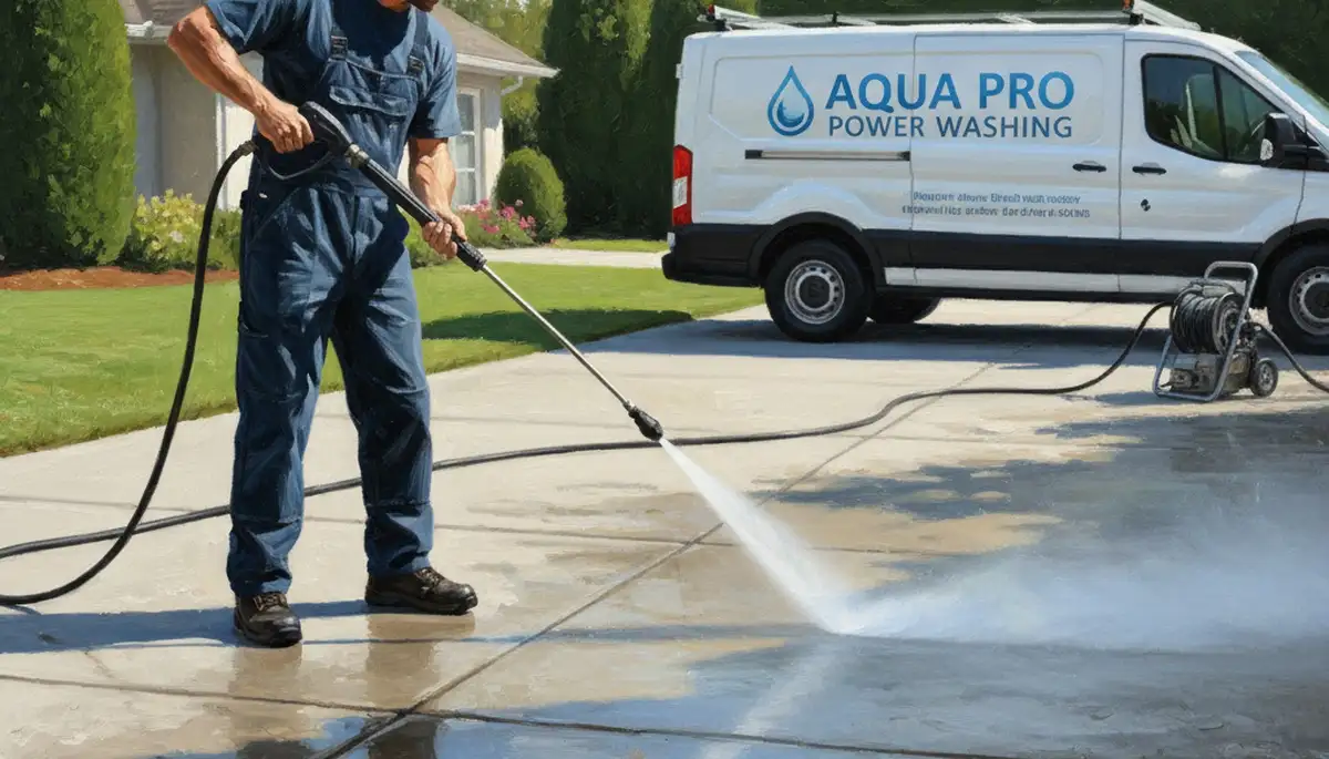 Concrete pressure cleaning for driveways and patios in Madison, WI by Madison Paint Pros
