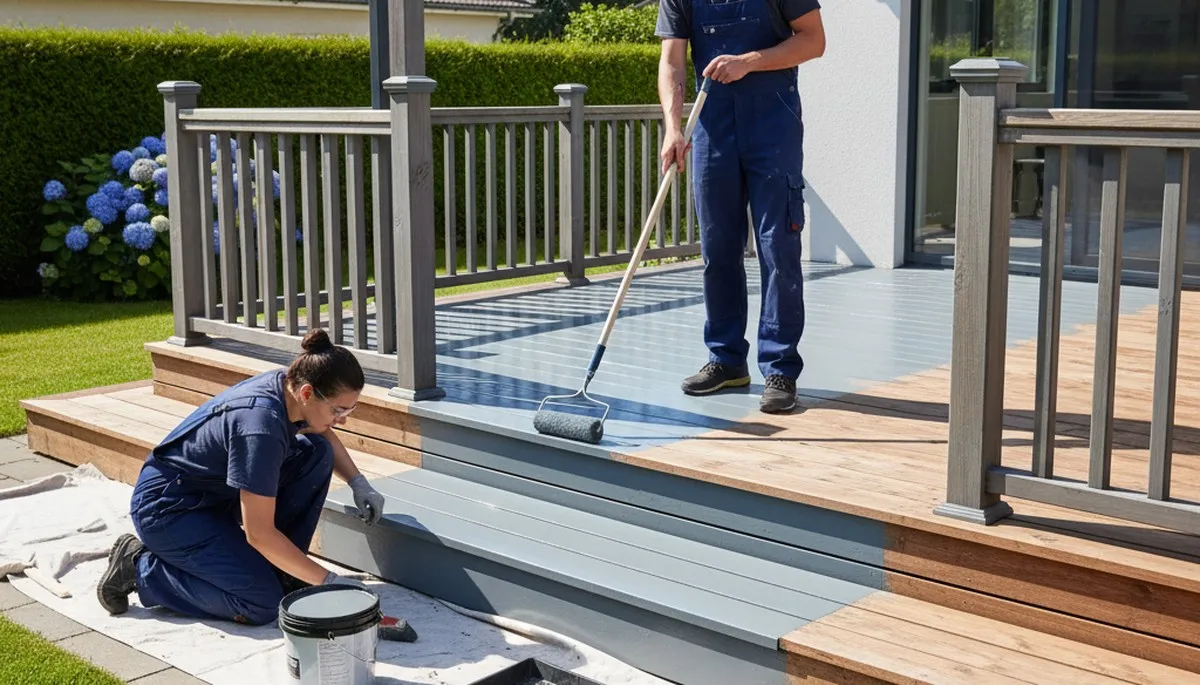 Professional deck painting in Madison, WI by Madison Paint Pros for durable wood protection