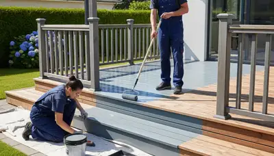 Professional deck painting in Madison, WI by Madison Paint Pros for durable wood protection