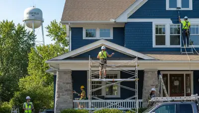 Madison, WI painting contractors providing professional interior and exterior house painting services