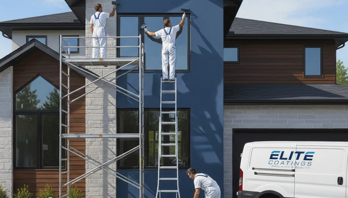 Exterior house painting in Madison, WI by professional painters protecting homes from weather damage