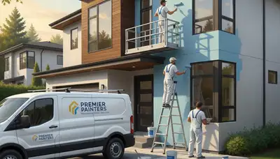Madison, WI painters applying exterior house paint for durable, weather-resistant home protection