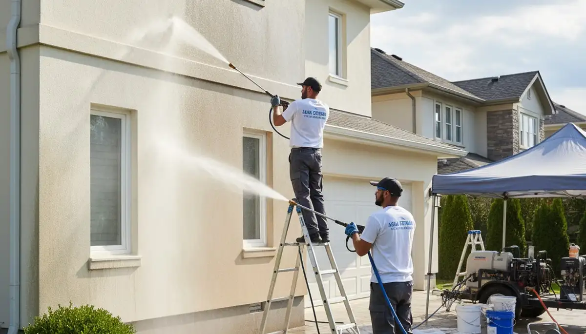 Madison, WI pressure cleaning service for removing grime and algae from exterior surfaces