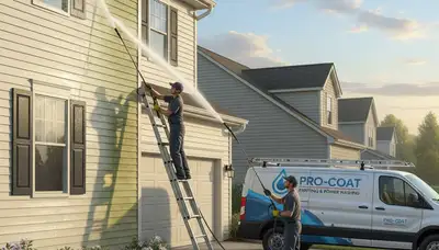 Vinyl siding pressure cleaning in Madison, WI removes mold, mildew, and grime from a home exterior