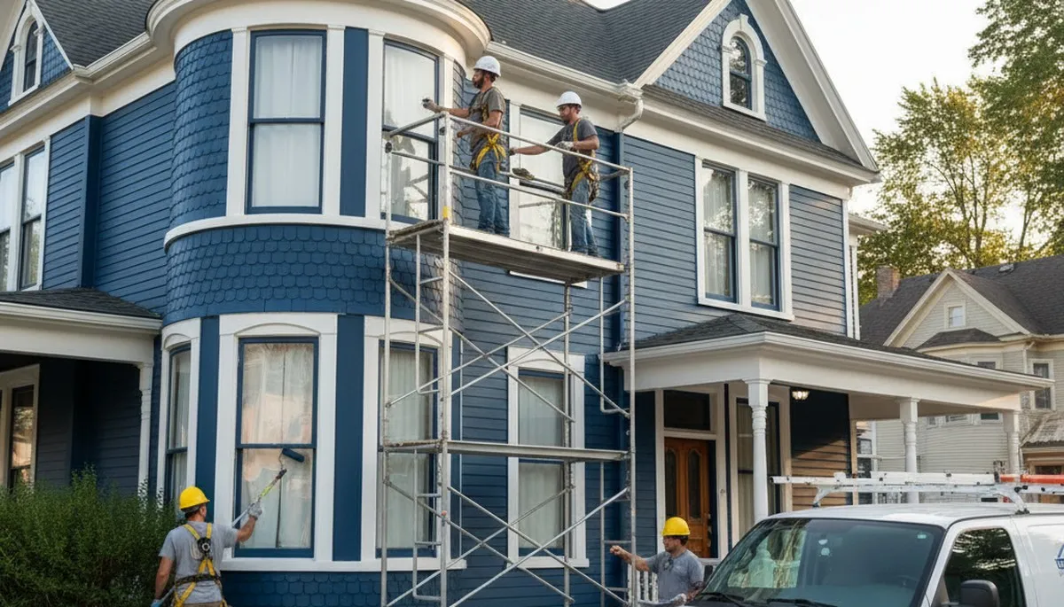 Madison, WI painting contractor on an area service page for residential and commercial painting