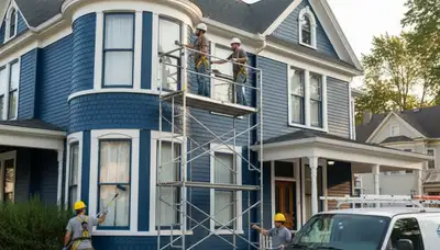 Madison, WI painting contractor on an area service page for residential and commercial painting