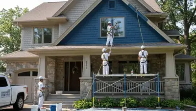 Madison, WI painting contractor providing professional interior and exterior painting services